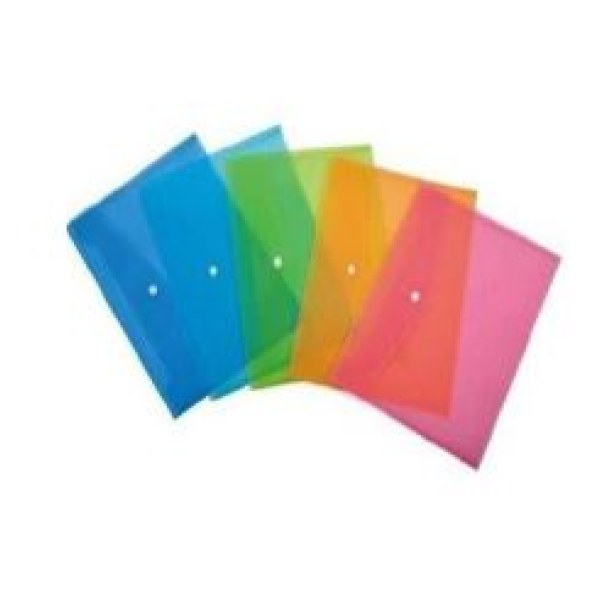 A4 Clear Button Envelope (5 pcs)