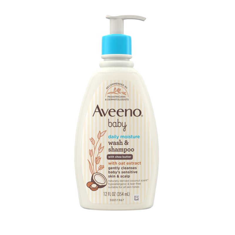 Aveeno Baby Daily Moisture Wash & Shampoo (354ml)