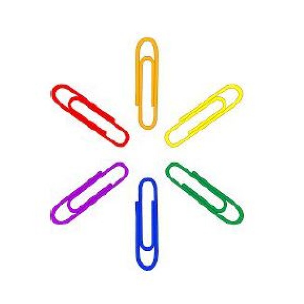 Colour Paper Clips 33mm (100 pcs)